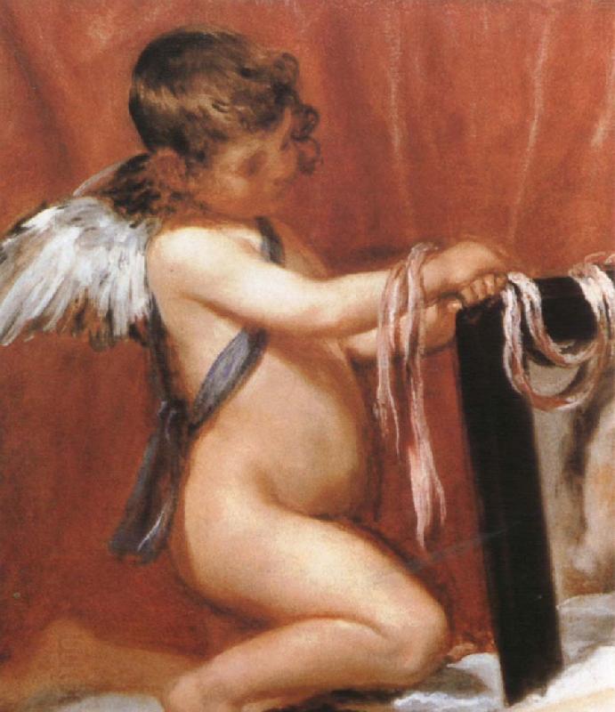 VELAZQUEZ, Diego Rodriguez de Silva y Detail of Venus oil painting picture